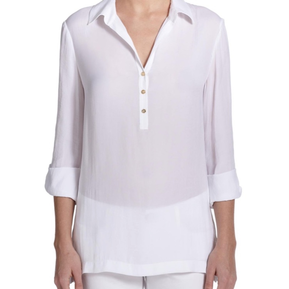 Lily Pulitzer  white Everglades tunic resort white